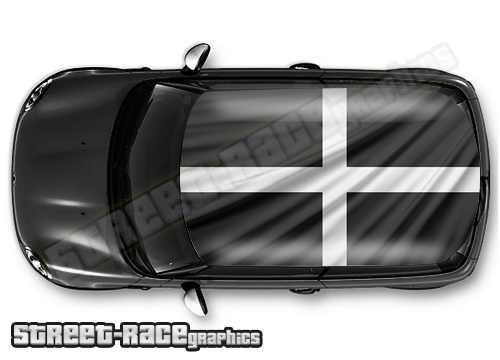 728 - Cornwall (Kernow) flag roof wrap
