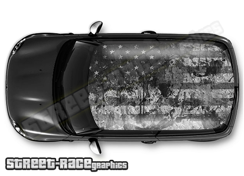 729 - USA flag roof wrap