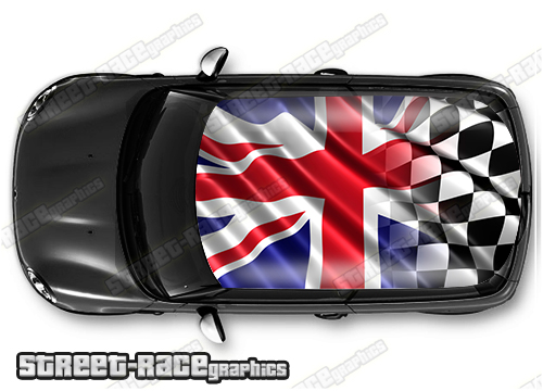 737 - United Kingdom Union Jack flag roof wrap