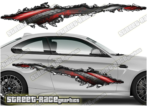 754 Ripped Metal PAIR