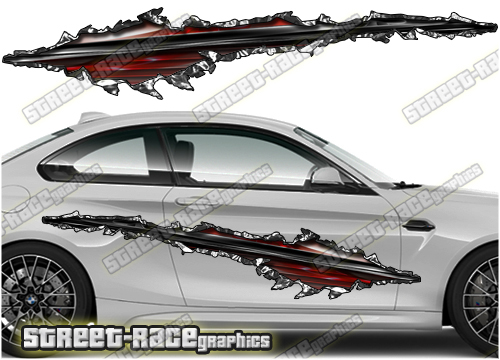 755 Ripped Metal PAIR