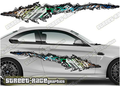 782 Ripped Metal PAIR