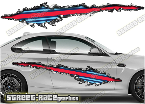 784 Ripped Metal PAIR