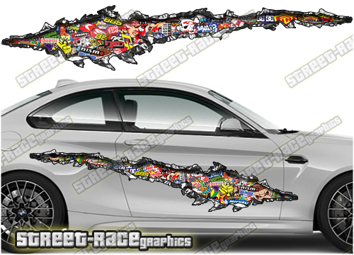 785 Ripped Metal PAIR