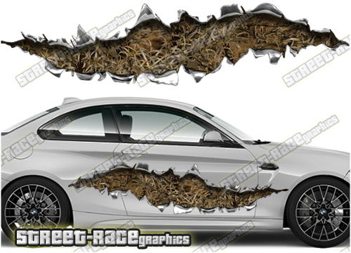 802 Ripped Metal PAIR