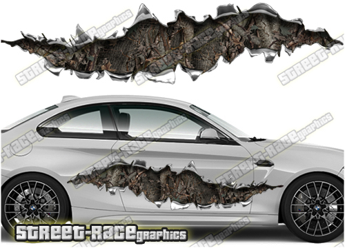 804 Ripped Metal PAIR