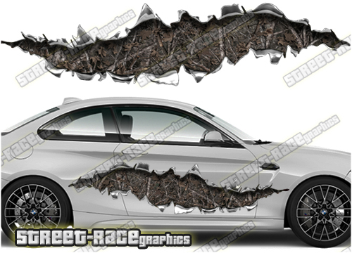 809 Ripped Metal PAIR