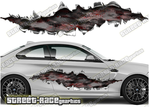 814 Ripped Metal PAIR