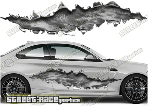 815 Ripped Metal PAIR