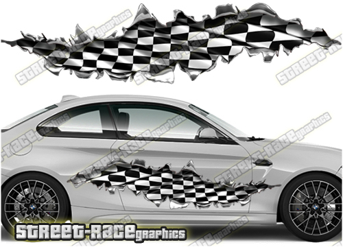 823 Ripped Metal PAIR