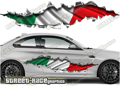 828 Ripped Metal PAIR