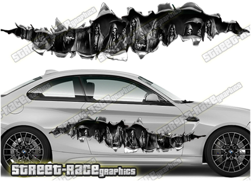 834 Ripped Metal PAIR