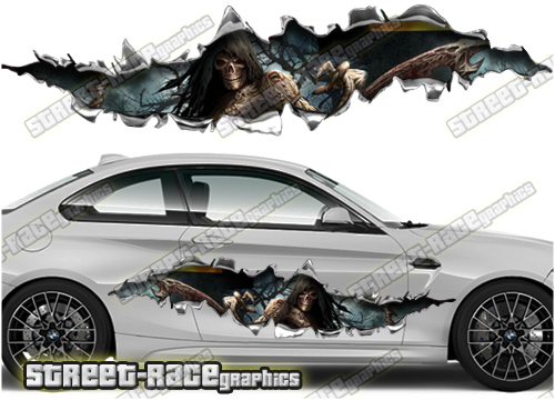 837 Ripped Metal PAIR