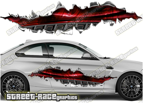 850 Ripped Metal PAIR