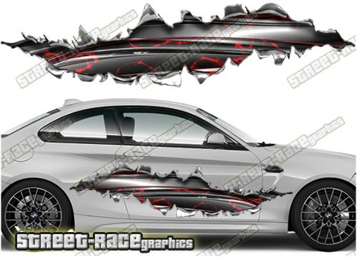 853 Ripped Metal PAIR