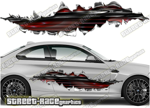 855 Ripped Metal PAIR