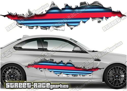 884 Ripped Metal PAIR