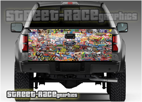 901 - Tailgate wrap (full colour stickerbomb)