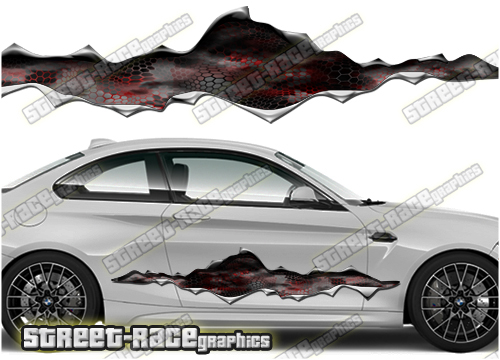 914 Ripped Metal PAIR