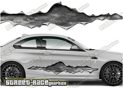 915 Ripped Metal PAIR