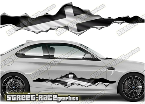 932 Ripped Metal PAIR