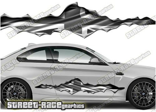 933 Ripped Metal PAIR