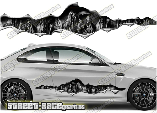 944 Ripped Metal PAIR