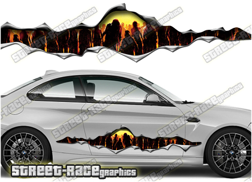 945 Ripped Metal PAIR