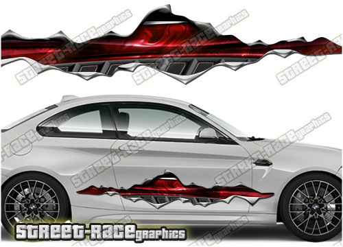 950 Ripped Metal PAIR