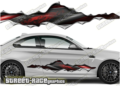 954 Ripped Metal PAIR