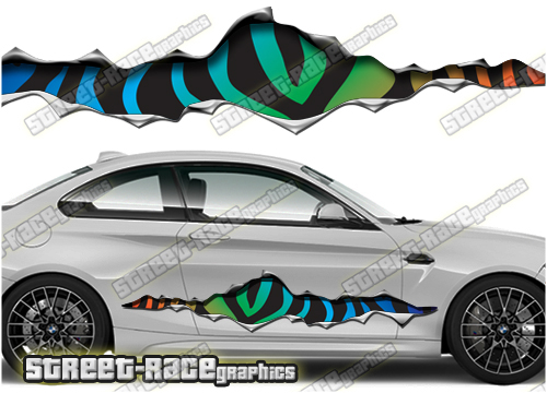 980 Ripped Metal PAIR