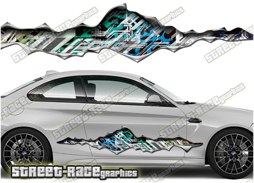 982 Ripped Metal PAIR