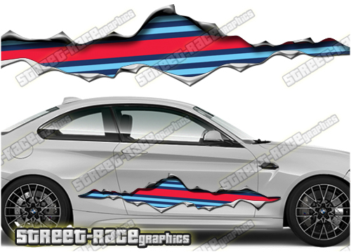 984 Ripped Metal PAIR