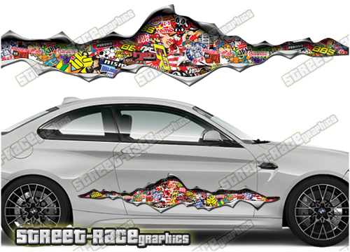 985 Ripped Metal PAIR