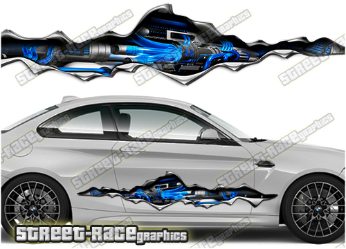 987 Ripped Metal PAIR