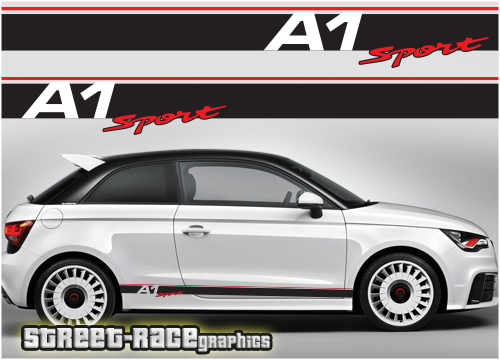 Audi A1 racing stripes 002 - A1 sport
