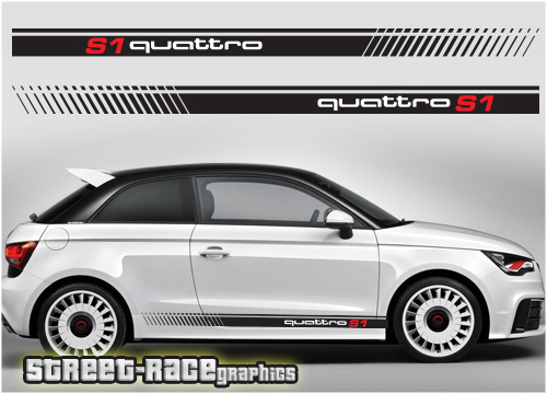 Audi A1 racing stripes 004 - quattro S1