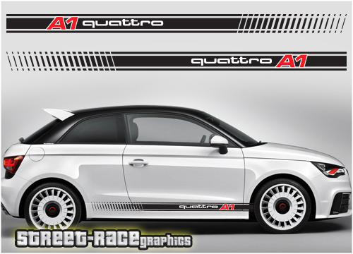 Audi A1 racing stripes 007 - quattro