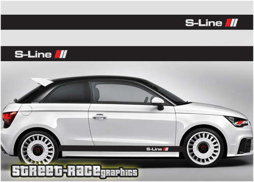 Audi A1 racing stripes 009 - S-line