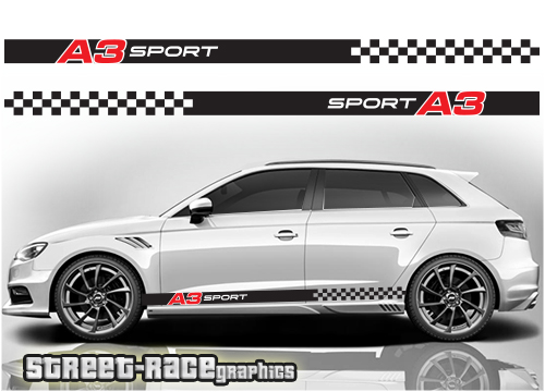Audi A3 racing stripes 005 - A3 sport