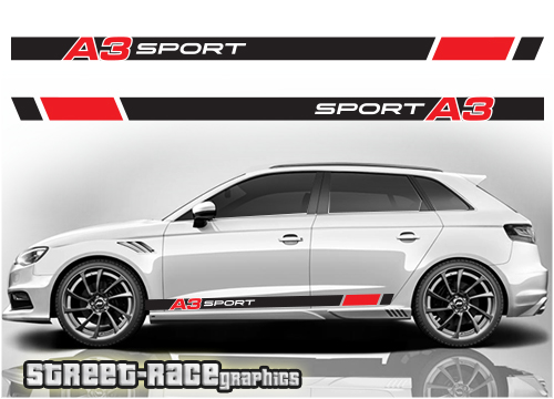 Audi A3 racing stripes 011 - A3 sport