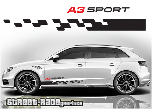 Audi A3 racing stripes 017 - A3 sport