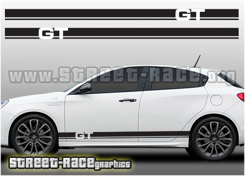 Alfa Romeo Giulietta racing stripes 001 GT graphics