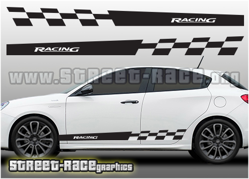 Alfa Romeo side stripes 018 stickers