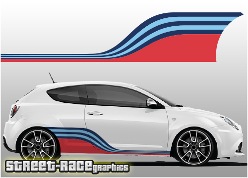 Alfa Romeo Martini racing stripes 007