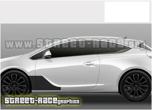 Astra side racing stripes 004 - Opel motorsport