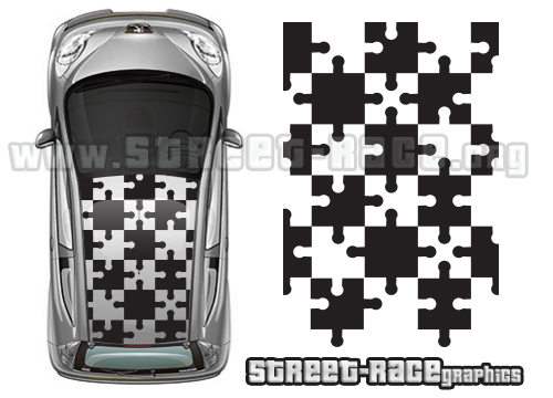 Toyota Aygo - 013 roof jigsaw pattern