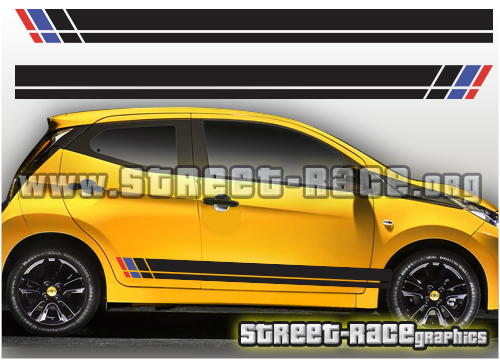 Toyota Aygo racing stripes 001