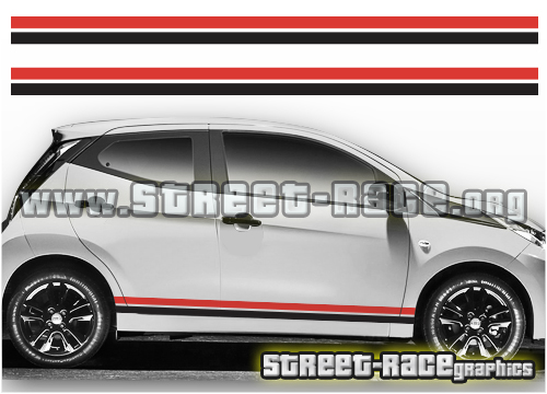 Toyota Aygo racing stripes 002