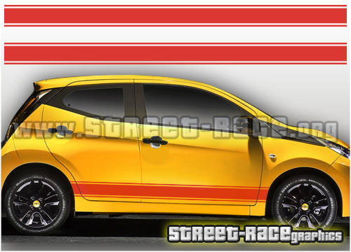 Toyota Aygo racing stripes 004